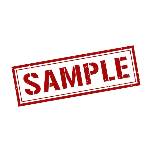 Vector sample stampsample grunge square sign