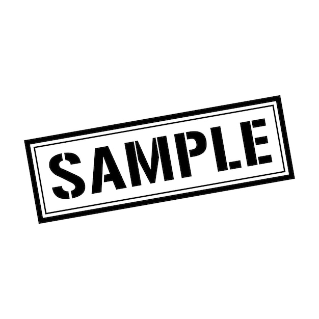 Vector sample stampsample square sign