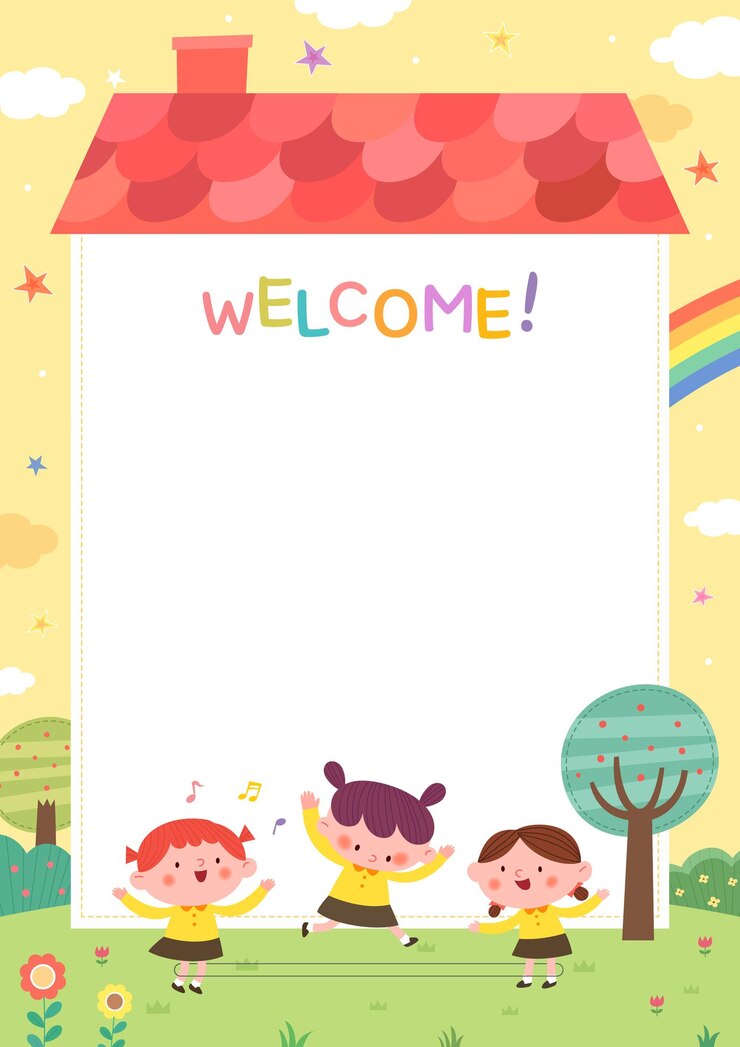 Vector 幼稚園生募集のサンプルテンプレート