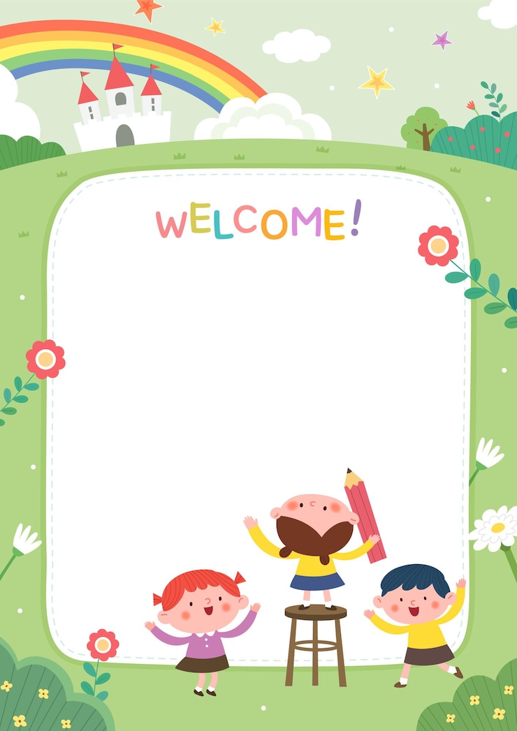 Vector 幼稚園生募集のサンプルテンプレート