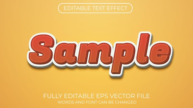 Sample text effect