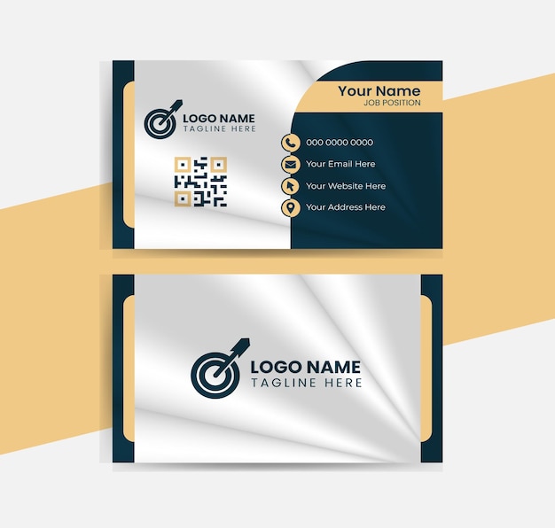 sample visiting card template design