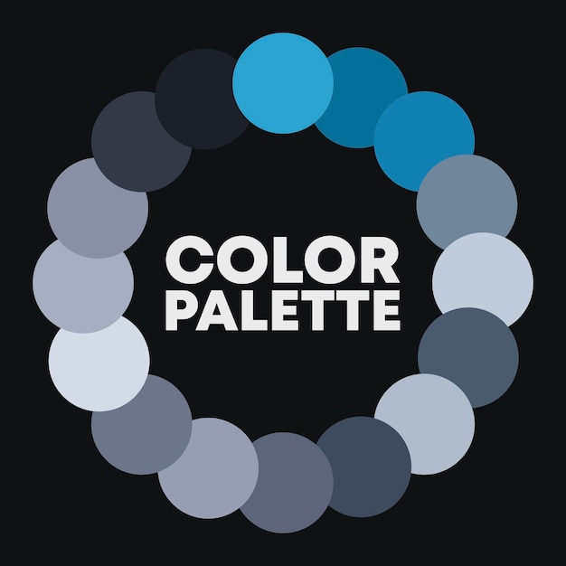 Samples of color combinations for design. Vector