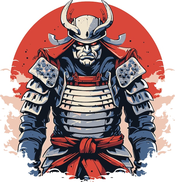 Samurai Armor Vector Art