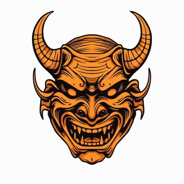 Samurai Demon Head