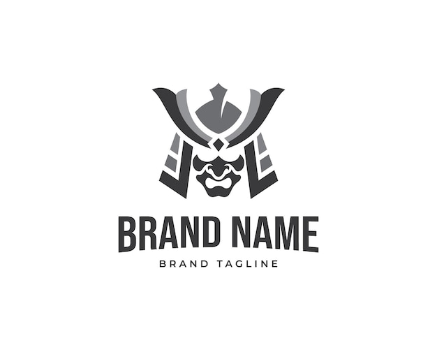 Vector samurai helmet logo