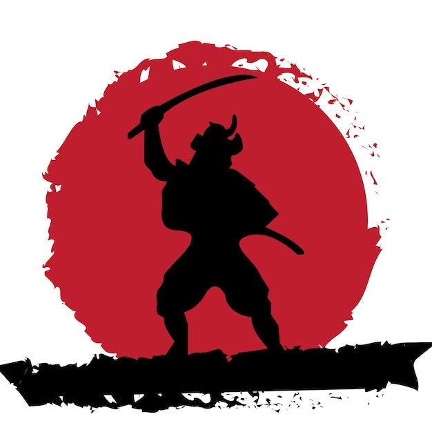 Vector samurai illustration vector