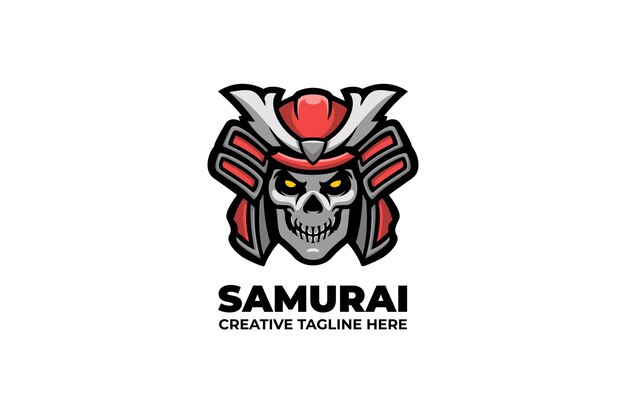 Samurai Knight Warrior-mascotte-logo