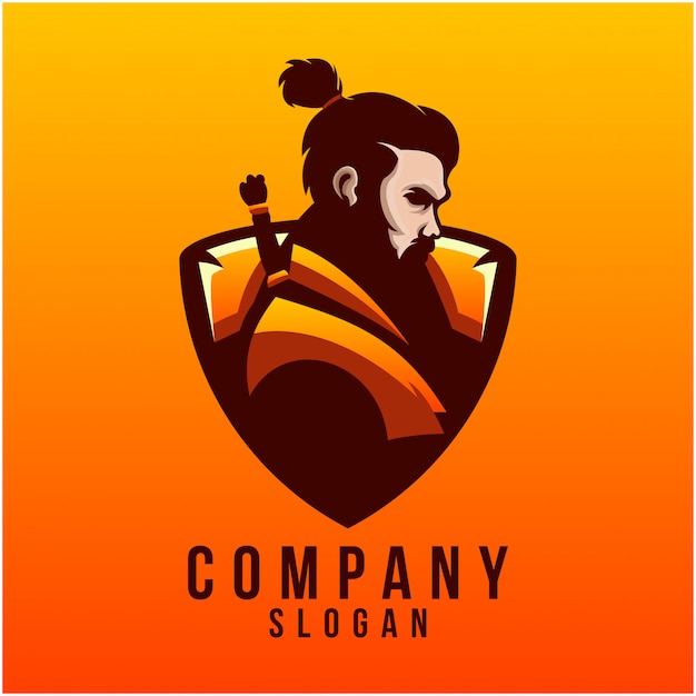 Logo design samurai