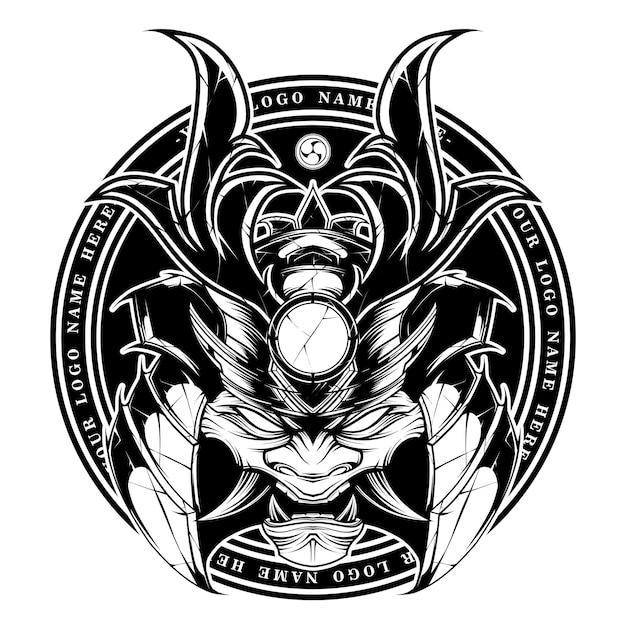 samurai logo ontwerp