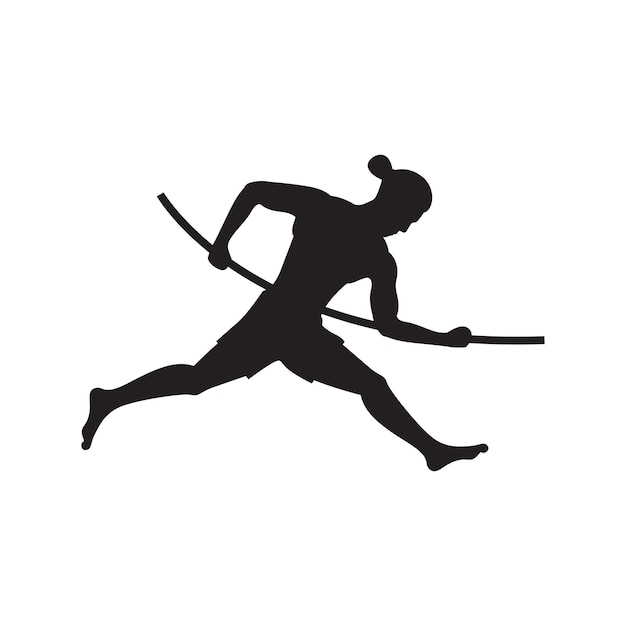 武士の男性のロゴのデザインのベクトル図
