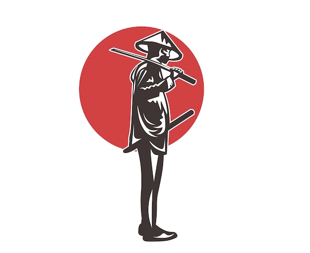 Samurai silhouette