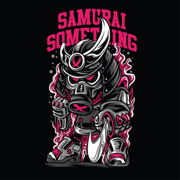 Samurai something illustration