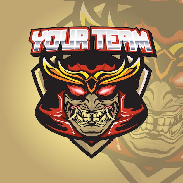 Vector samurai spirit esports logo