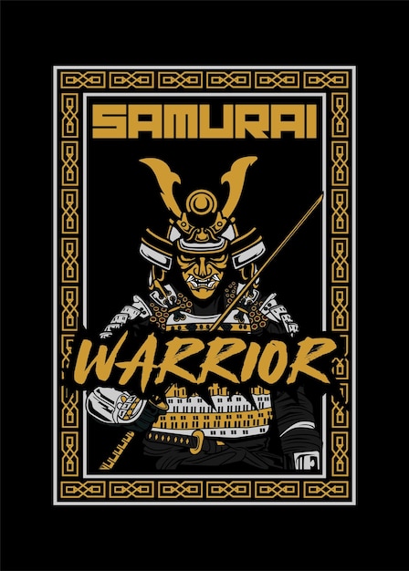 Poster del guerriero samurai