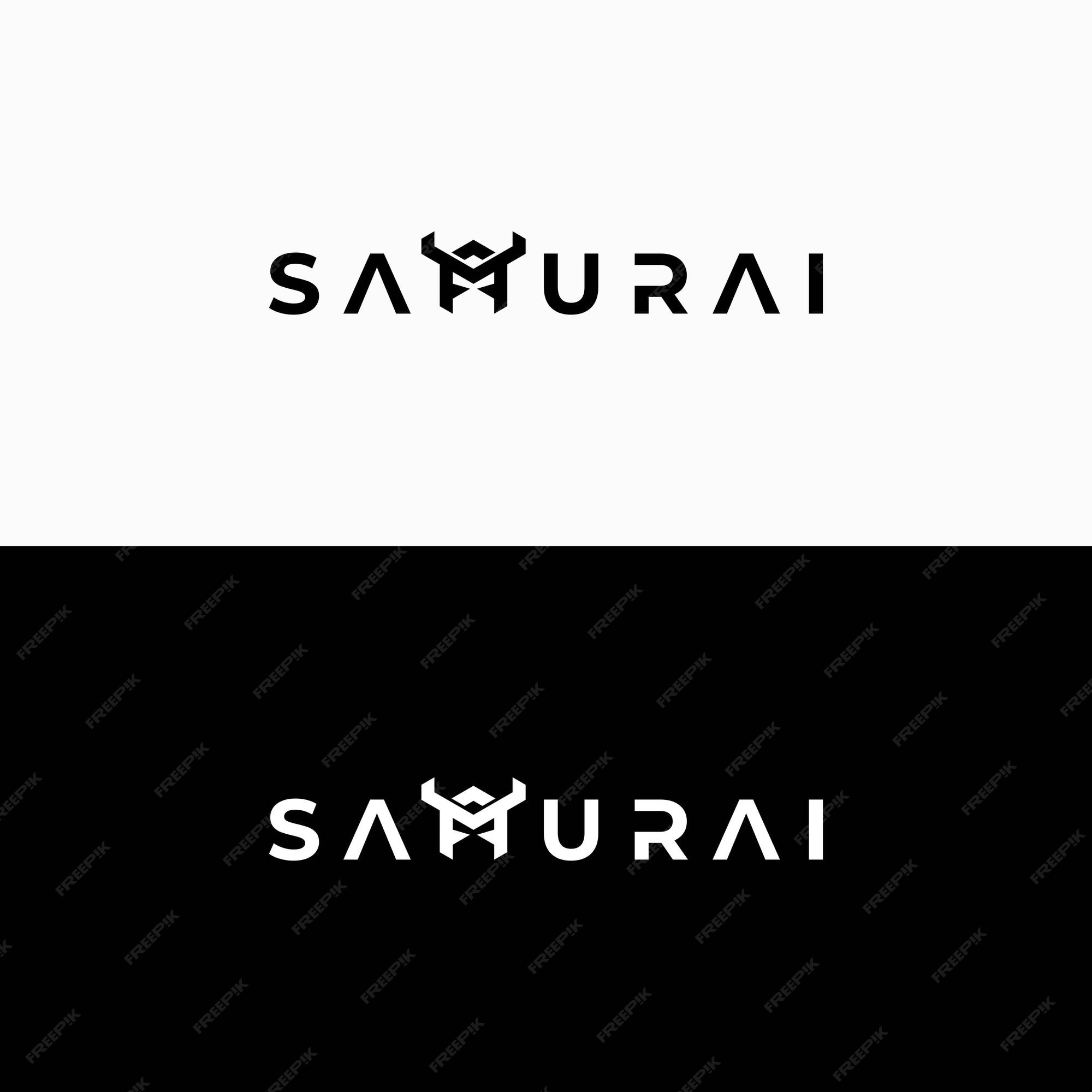 Premium Vector | Samurai wordmark