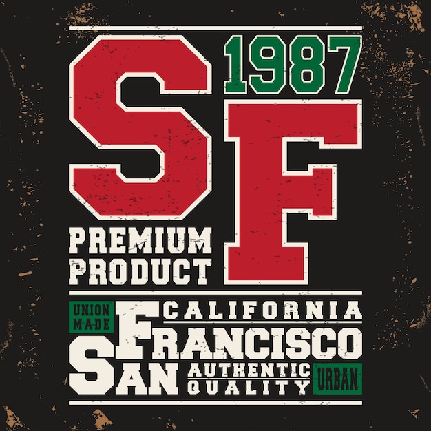 Vector san francisco vintage stempel