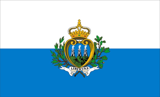 Disegno della bandiera di san marino