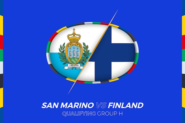 San Marino vs Finland icon for European football tournament qualification group H