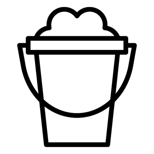 Sand Bucket Icon Style