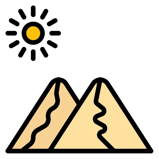 Sand Dune icon vector image Can be used for Rainforest