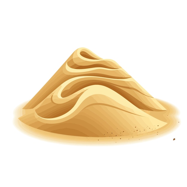 Vector sand hill simple dune