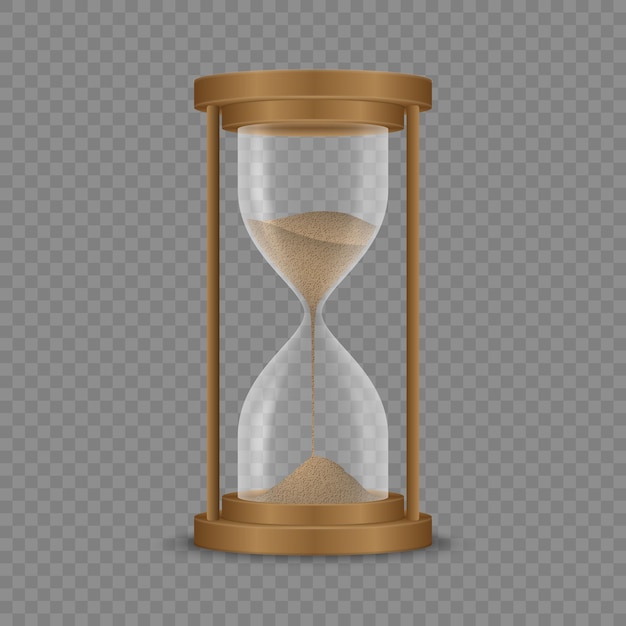 Sand hourglass clock