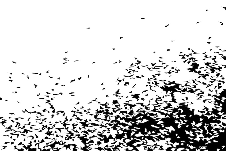 Vector sand or stones grungy black and white textures