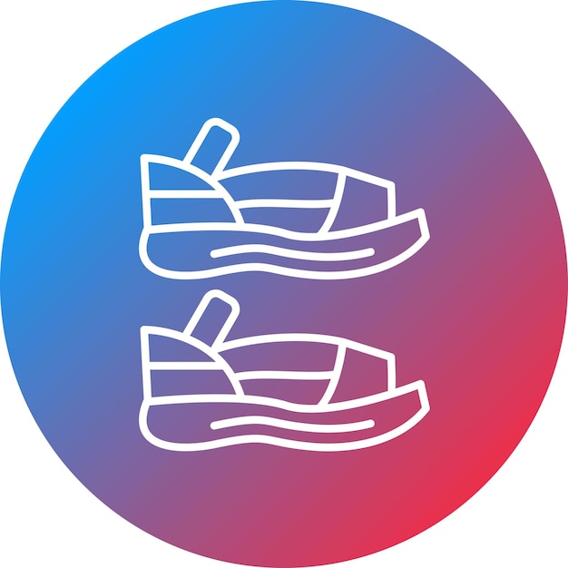 Vector sandal icon vector image can be used for clothes