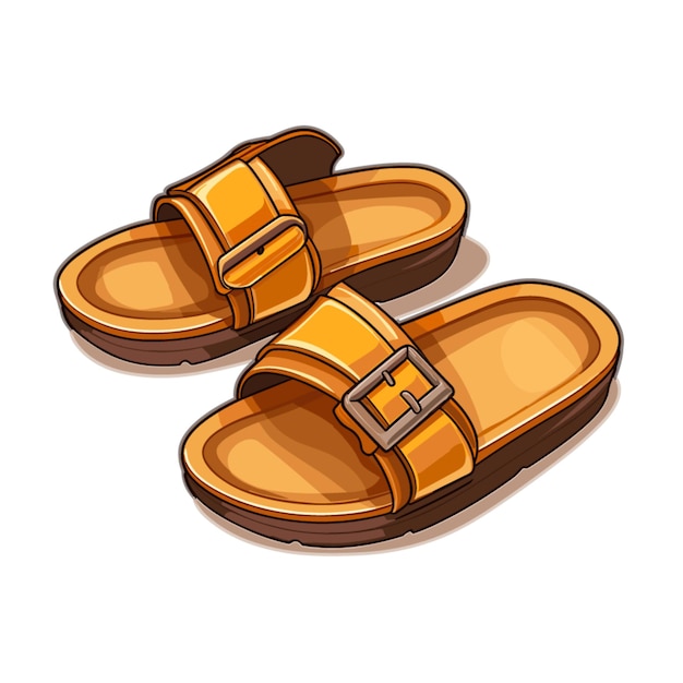 Sandal vector on white background