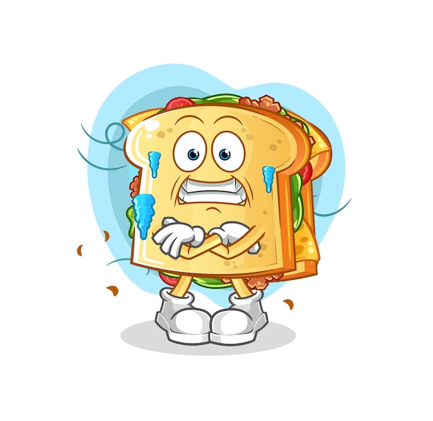 Sandwich cold illustration. character vector