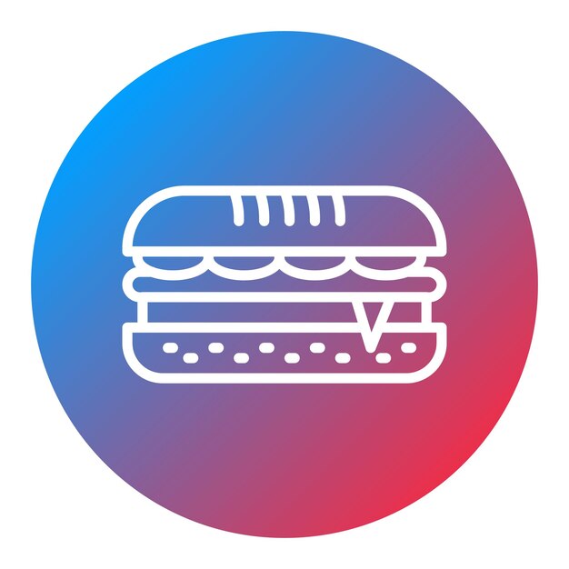 Sandwich icon vector image Can be used for Bar