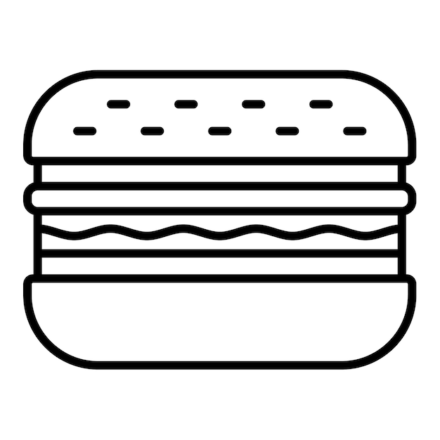 Vector sandwich icon