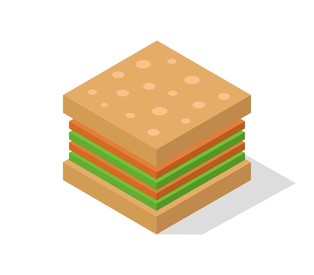 Sandwich isometric