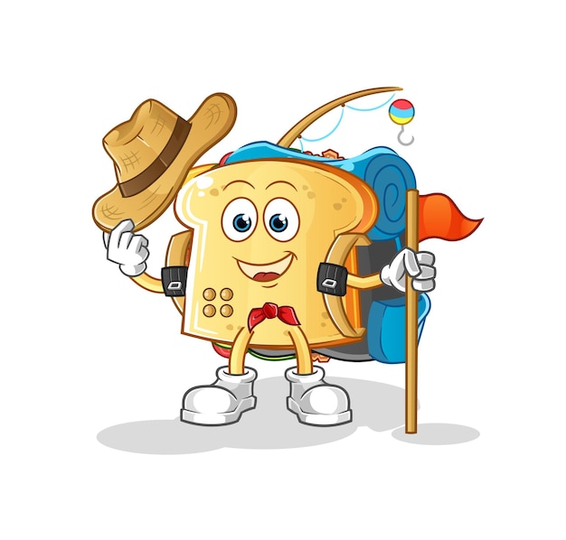 Sandwich scout vector. cartoon character