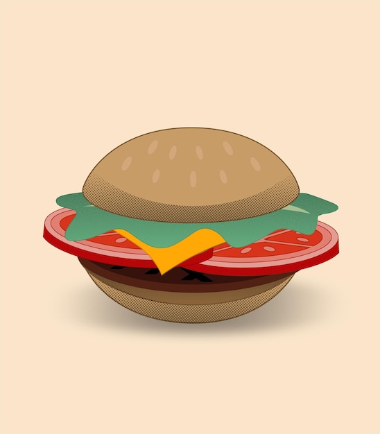 Иллюстрация сэндвич-вектора