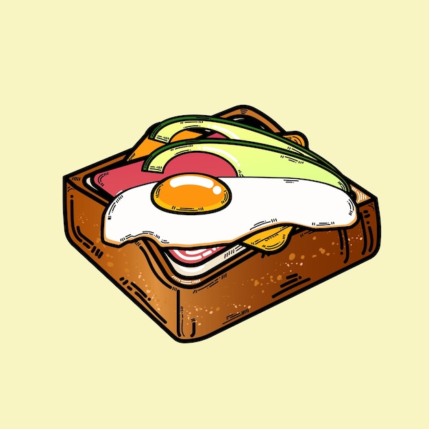 Sandwiches set 2 cartoon style