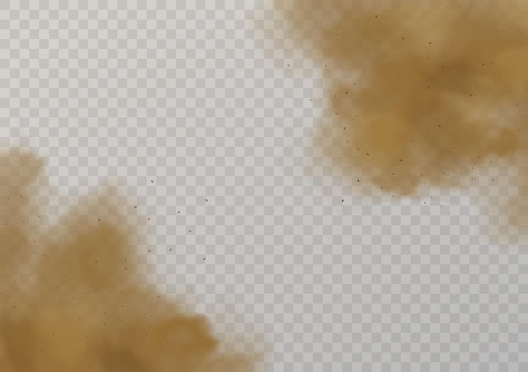 Vector sandy brown air smoke or sandstorm background