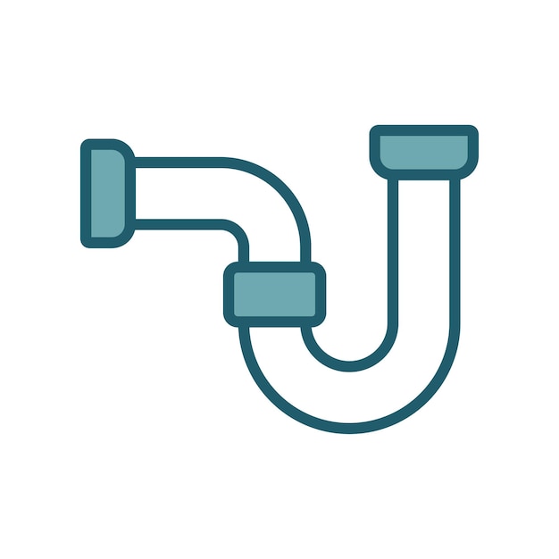 sanitair pijp icoon vector ontwerp sjabloon eenvoudig en schoon