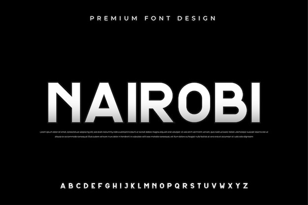 Sans modern alfabet lettertype