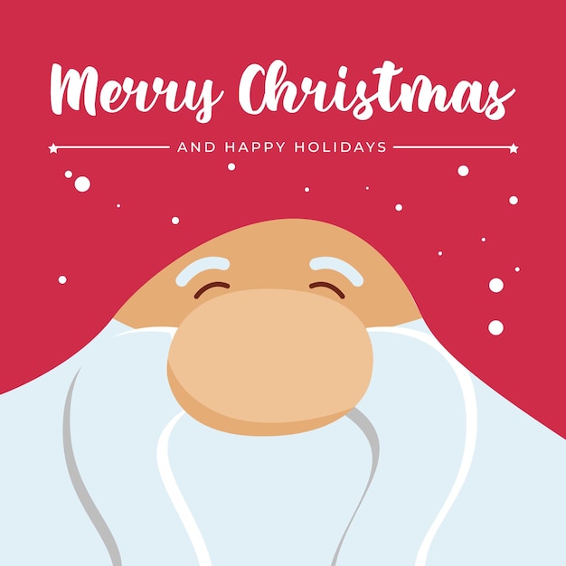 Santa Background Christmas Poster