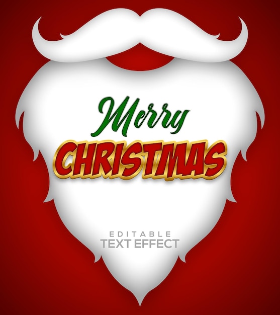 Santa Beard Christmas Card