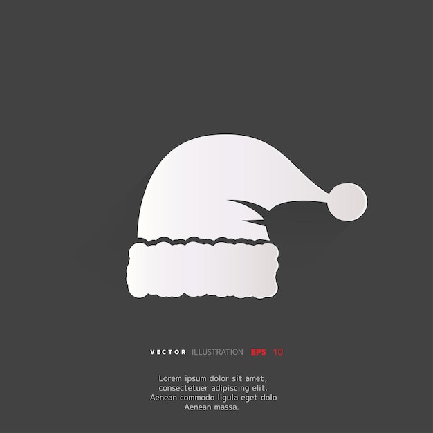 Vector santa cap icon