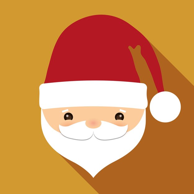 Santa cartoon icon. 