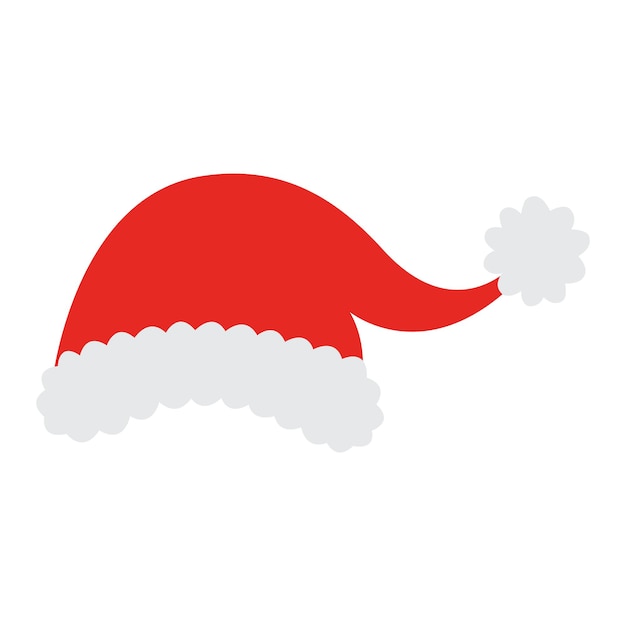 Santa christmas hat. Red santa top hat