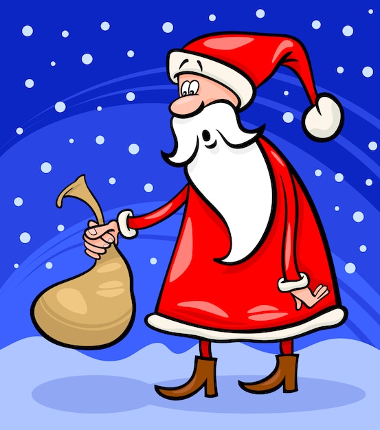 santa claus cartoon christmas illustration