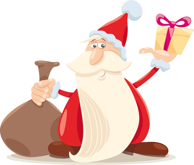 santa claus cartoon illustration