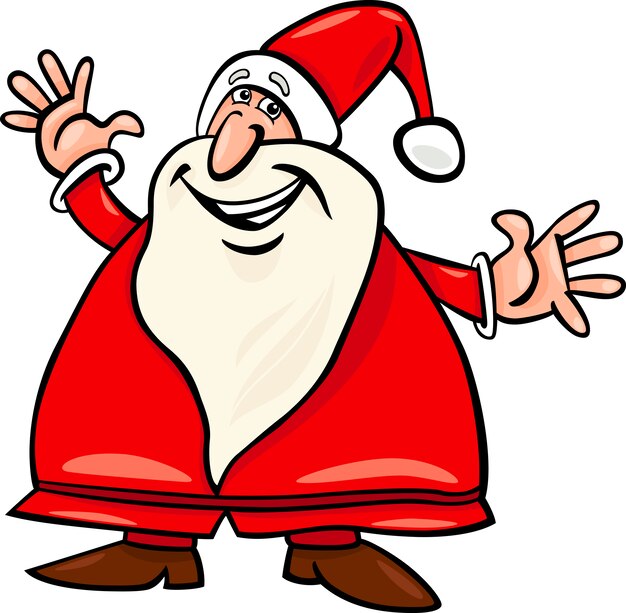 Vector santa claus cartoon illustration