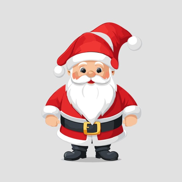 Santa claus cartoon vector on white background