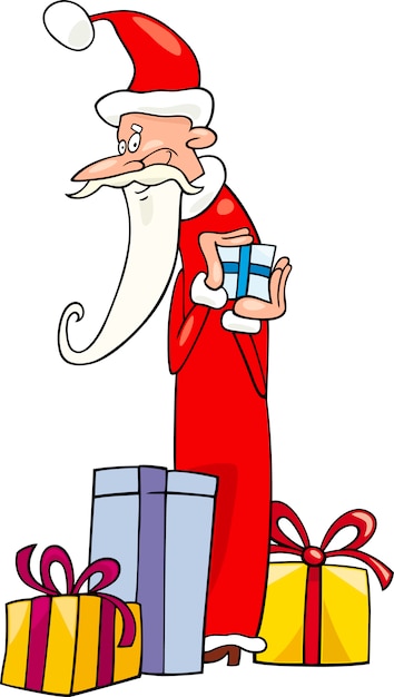 santa claus christmas cartoon illustration